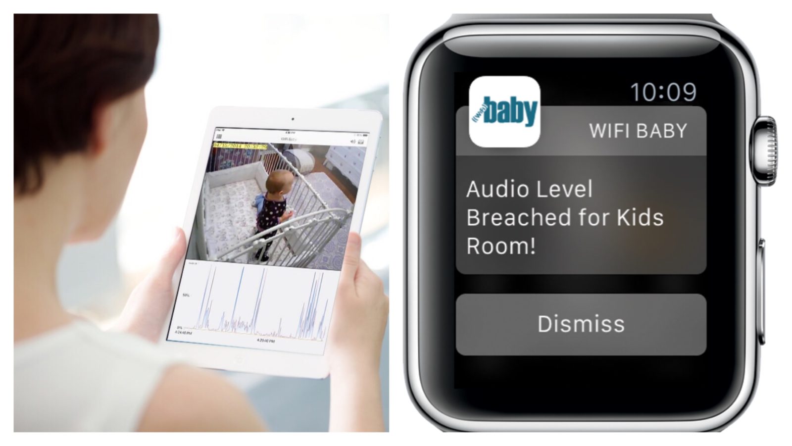 Baby monitor store app apple watch