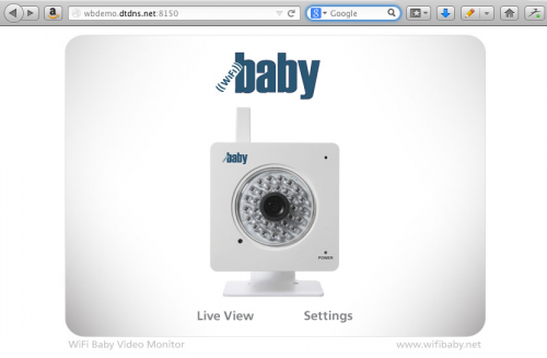 WiFi Baby Sign On Screen