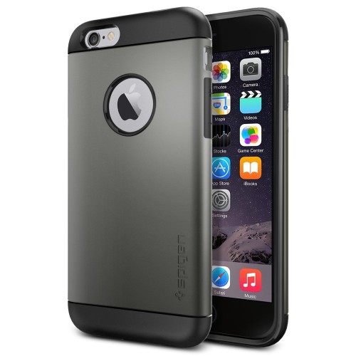 Spigen, Slim Armor Case for iPhone 6 in Gunmetal 