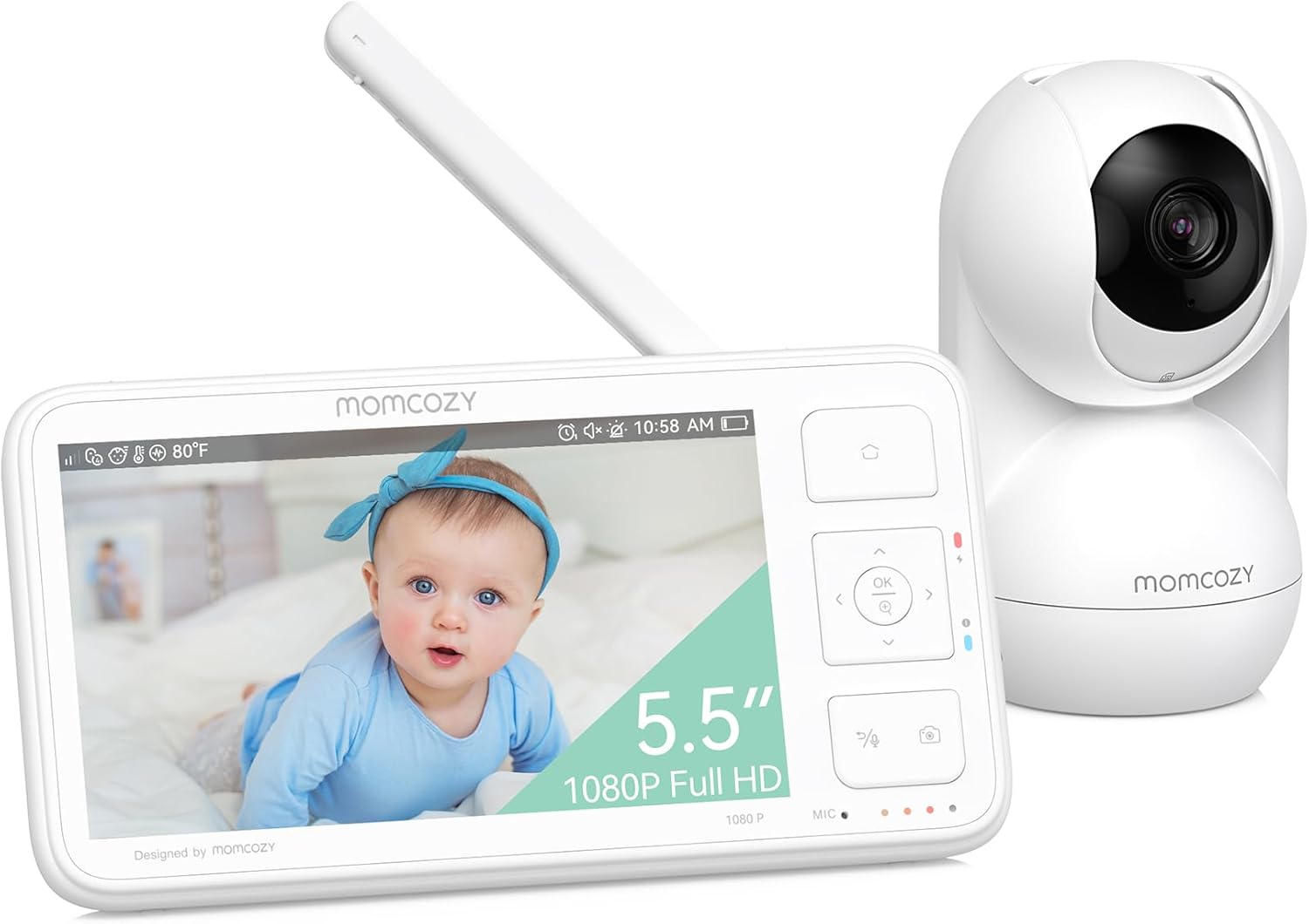 MomCozy 5.5 inch HD Baby Monitor